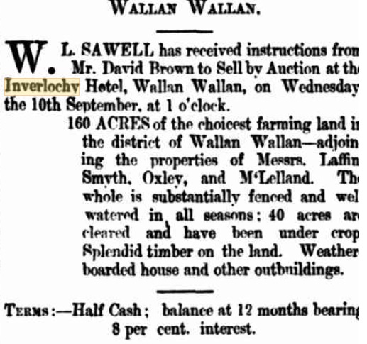 Purchase of Land. The Kilmore Free Press - September 4th, 1873