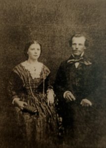 Cornelius and Mary Francis on their wedding day in 1858